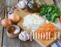 Картофельная бабка с салом в духовке